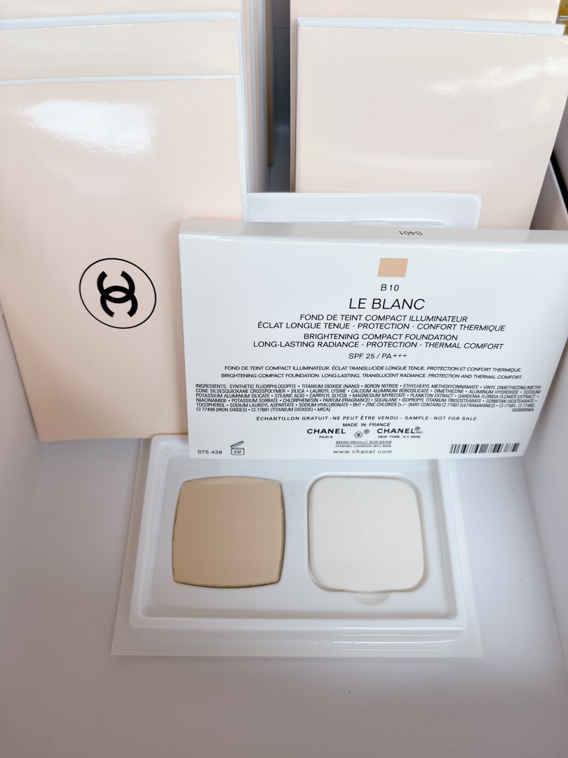 現貨] #B10 Chanel Le Blanc Foundation sample tester 珍珠光采防曬