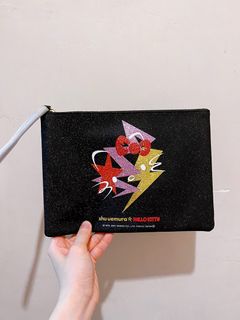 包郵 Hello Kitty x 植村秀閃閃化妝袋 Glittery Pouch64216421413123110
