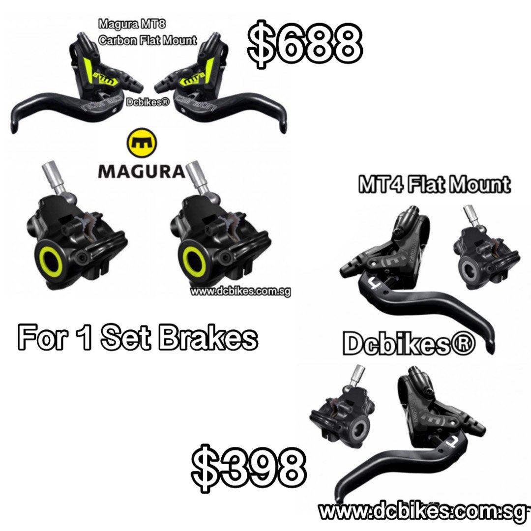 安心のアフターケア 前後セット Magura MT8 SL FM Carbon フラット