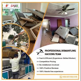  #🎖Recommended contractor by Carousell /👨‍🔧Dismantling/ 🏡disposal  services/💯Direct contractor/ 💯 professionally trained workers for dismantling/ ‼️HDB/BCA LICENSED contractor/🏡 Home Dismantling services/💯Renovation services/ 💯Highly skilled workers