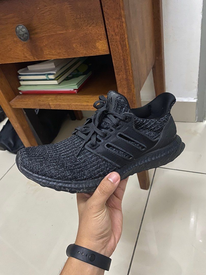 Adidas Ultra boost Triple Black UK7 Men s Fashion Footwear
