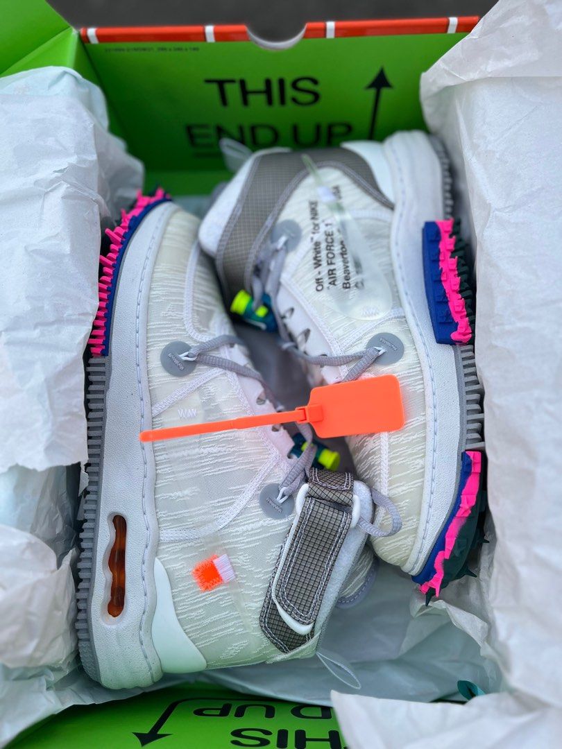 Air force 1 mid x off - white (Category: Sneakers) located in Quezon City. Submitted by flipside_thriftshop (Listing ID 1229825048, Image 2). Description: Brand new size 10 Off white collab.