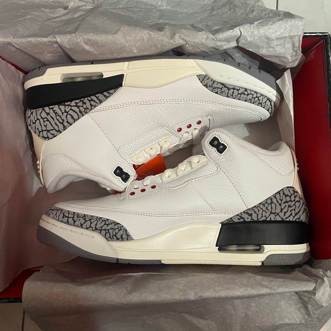 Air Jordan 3 Reimagined AJ3 White Cement Men s Fashion