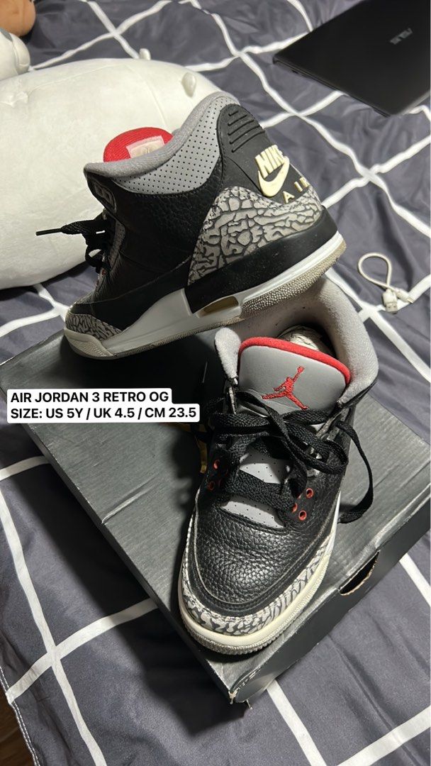 Jordan 3 retro og bg cheap