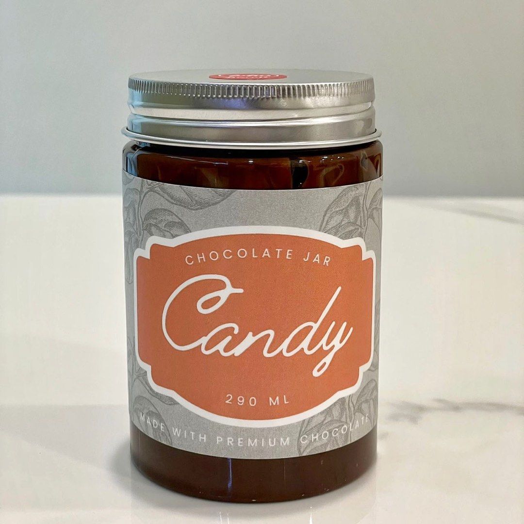 Almond Nibs Premium Chocolate Jar, Food & Drinks, Homemade Bakes on Carousell