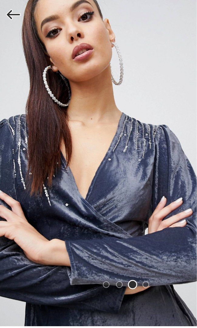 asos velvet top