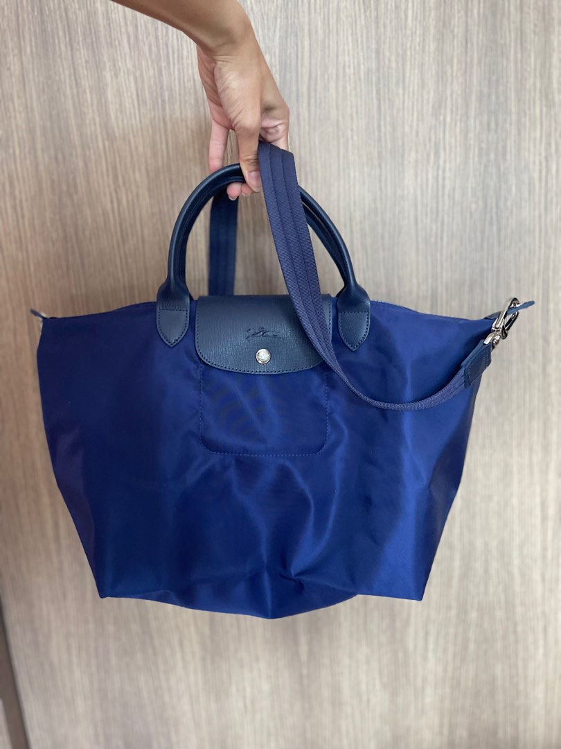 Authentic Longchamp Bag - Le Pliage Bleu, Women's Fashion, Bags ...
