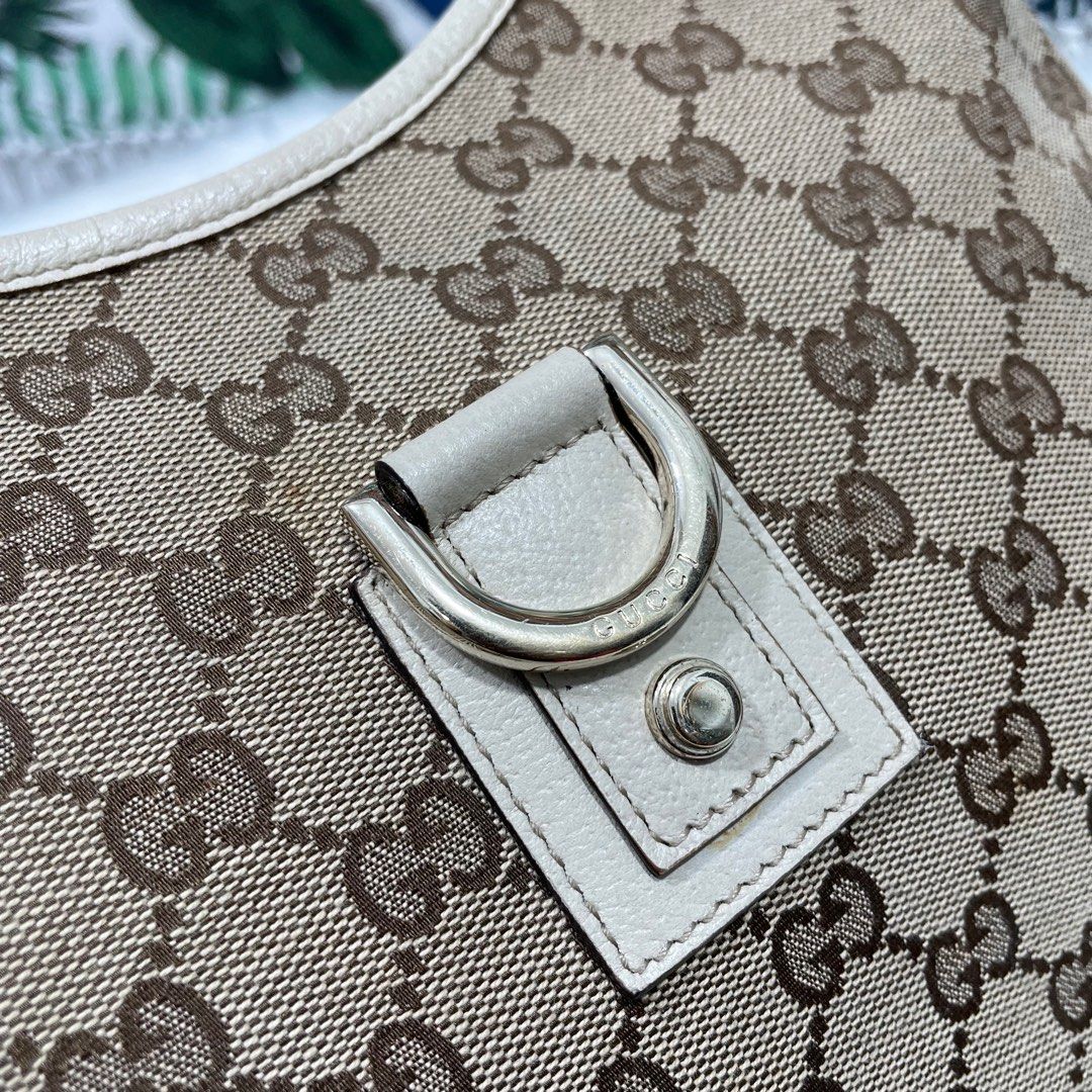Authentic Vtg. GUCCI GG Abbey D Ring Hobo Bag, Luxury, Bags & Wallets ...