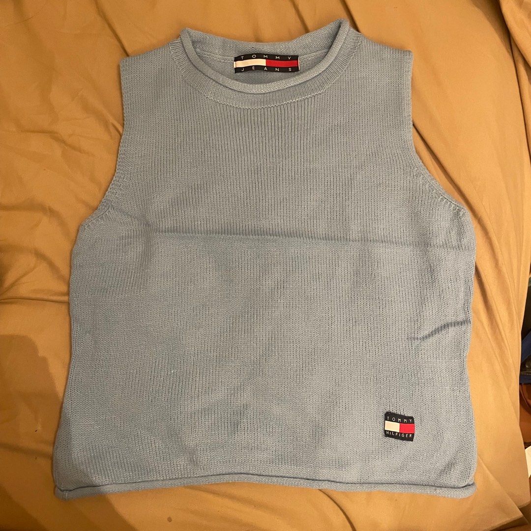 Baby Blue Knit Top (Category: Blouses) located in Pasig City. Submitted by clainee (Listing ID 1229819643, Image 1). Description: Good quality! Fits S-M.