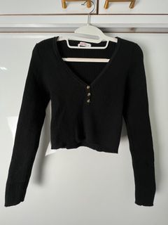 🇦🇺Black knit top size M - from Supre