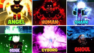 Blox Fruit Account Lv:2450Max, Cyborg V4 - Fall Awaken Magma, GodHuman, Cursed Dual Katana, Hallow scythe, Soul Guitar, Unverified Account