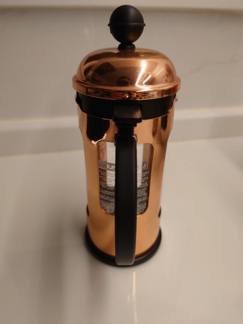 Bodum Rose Gold Coffee French Press, 家庭電器, 廚房電器, 咖啡機及咖啡壺 Carousell