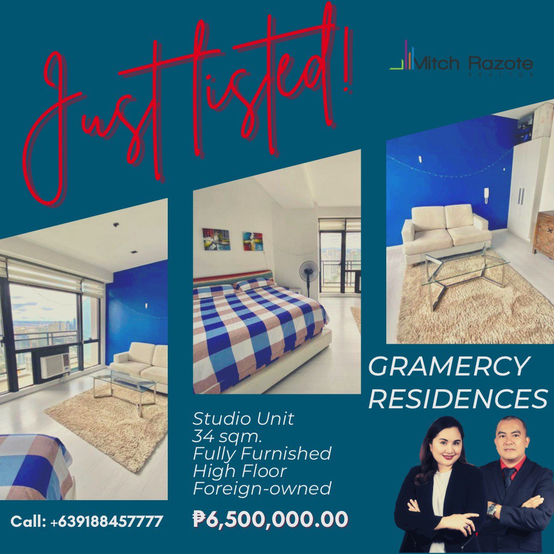 Bright Airbnb Studio Unit For Sale at The Gramercy Residences Century