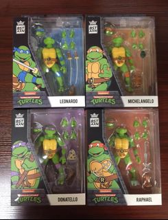 Tortues Ninja (Mirage Comics) figurines Pack de 4 Leonardo, Raphael,  Michelangelo, & Donatello 18 cm
