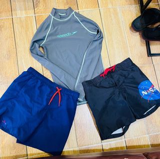 Bundle 💯 Authentic Rashguard and Board shorts