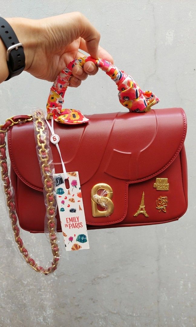 Alma flap bag buttonscarves, Barang Mewah, Tas & Dompet di Carousell