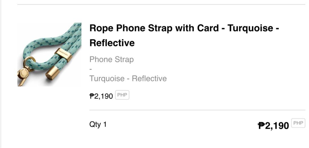 Casetify Rope Phone Strap with Card on Carousell