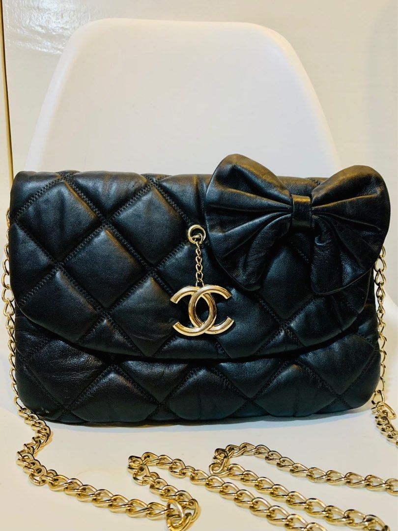 CC Quilted Chain Sling Bag, Women's Fashion, Bags & Wallets, Crossbody