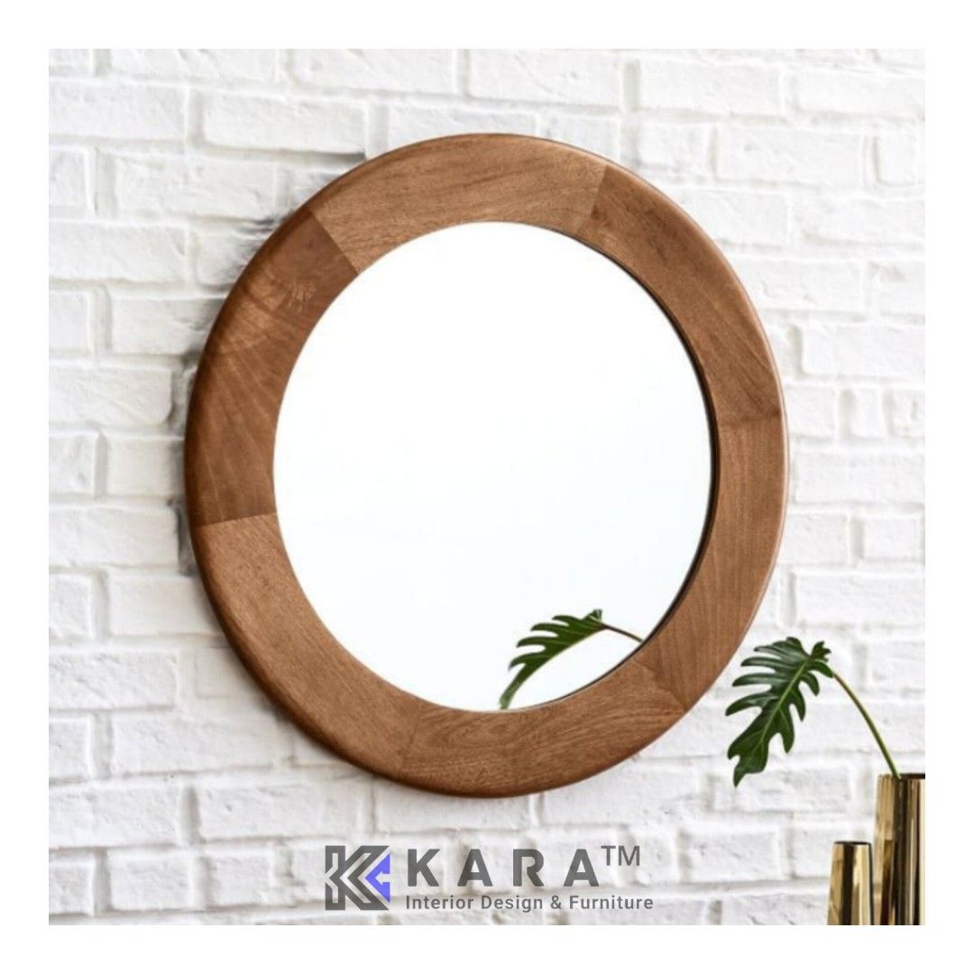 Cermin Dinding Bulat Round Mirror Cermin Wastafel Perabotan Rumah Di Carousell 8648