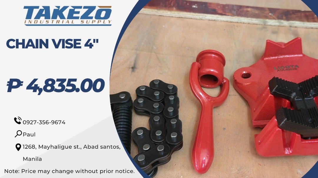 CHAIN VISE 4", Commercial & Industrial, Construction Tools & Equipment