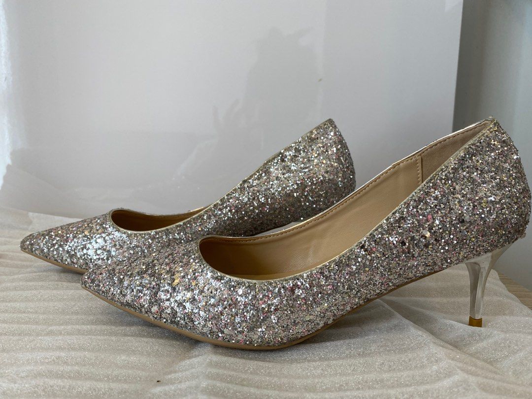 Champagne Colour High Heels, Women's Fashion, Footwear, Heels on Carousell