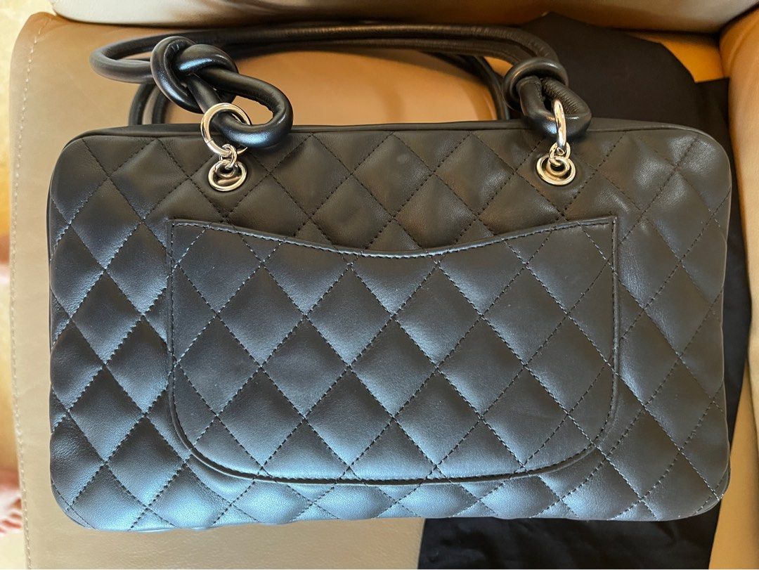 CHANEL Cambon Ligne Bowler Bag in Quilted Black Leather – COCOON