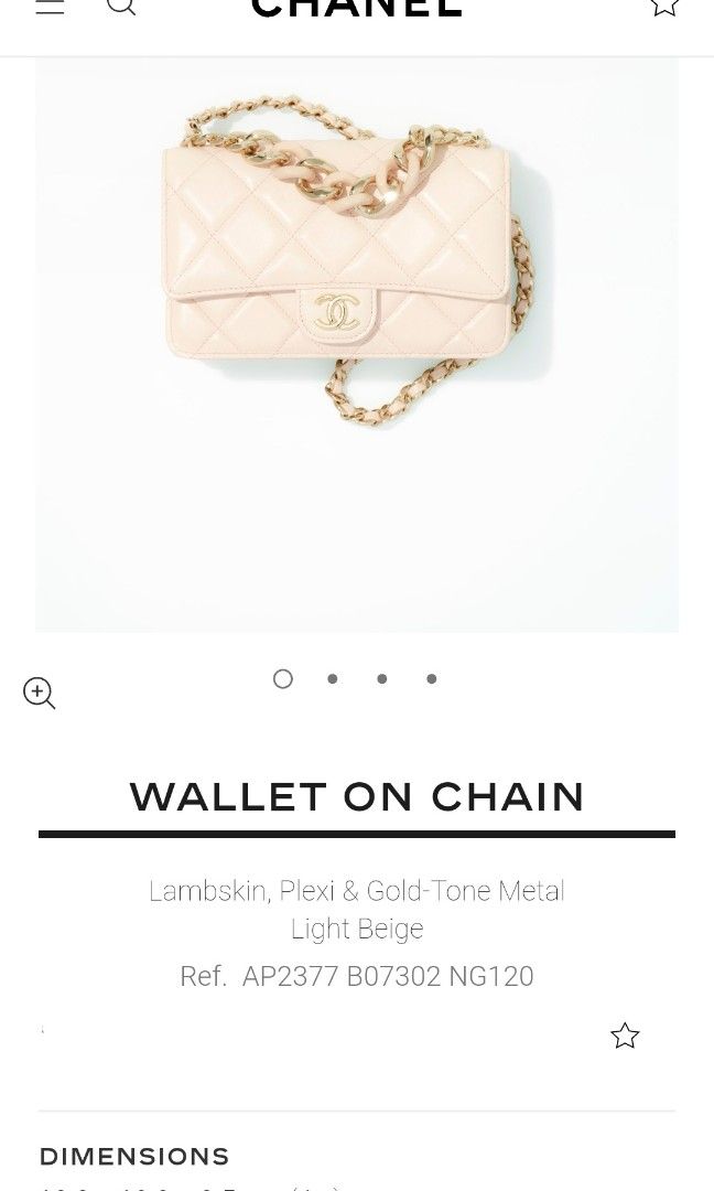 Chanel PLEXI CLASSIC Wallet On Chain AP2377 Flap Bag LIGHT BEIGE LIMITED  EDITION seasonal colour, Luxury, Bags u0026 Wallets on Carousell