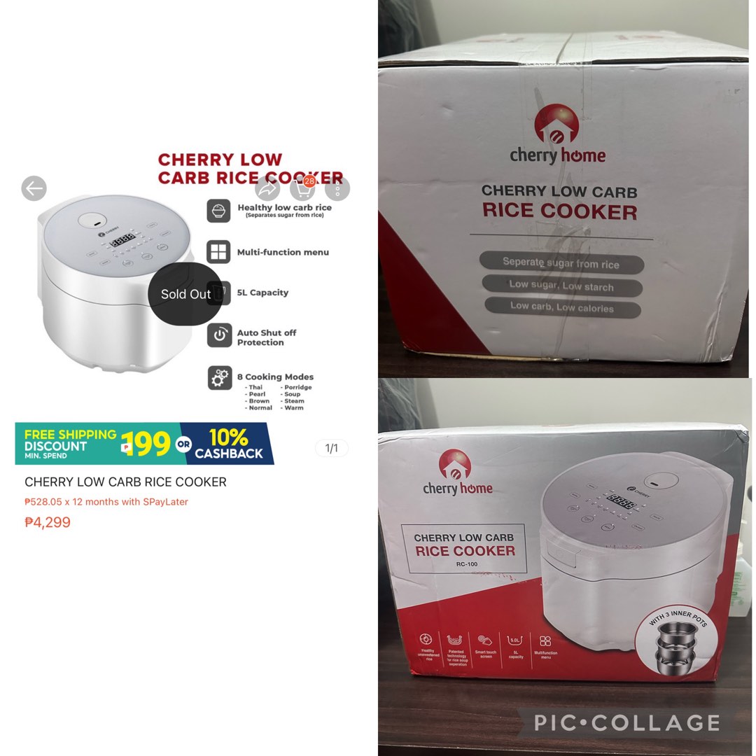 Cherry Low Carb rice cooker on Carousell