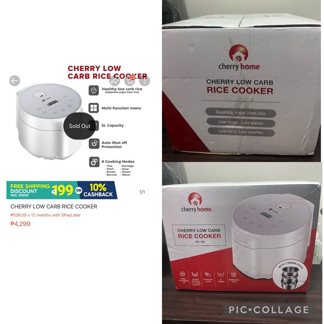 Cherry Low Carb rice cooker on Carousell