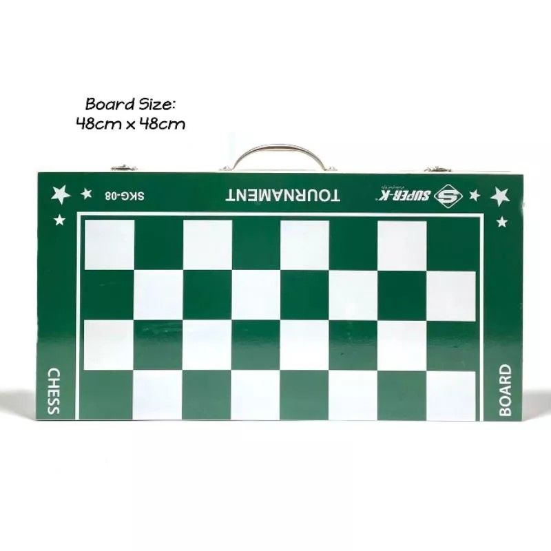 Chessboard Tournament Size (Category: Board Games & Puzzles) located in Manila. Submitted by ariesmediamusicsports (Listing ID 1229761900, Image 1). Description: Tournament Chessboard • Wooden folding game board. . Great for beginners and chess aficionados. Game board folds up easily when not in use. Includes: • Board Game •16 white and 16 black chess pieces. • Board Size: 48cm x 48cm.