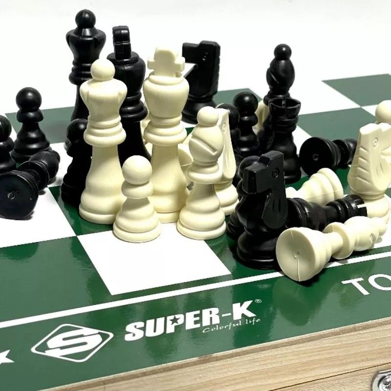 Chessboard Tournament Size (Category: Board Games & Puzzles) located in Manila. Submitted by ariesmediamusicsports (Listing ID 1229761900, Image 3). Description: Tournament Chessboard • Wooden folding game board. . Great for beginners and chess aficionados. Game board folds up easily when not in use. Includes: • Board Game •16 white and 16 black chess pieces. • Board Size: 48cm x 48cm.