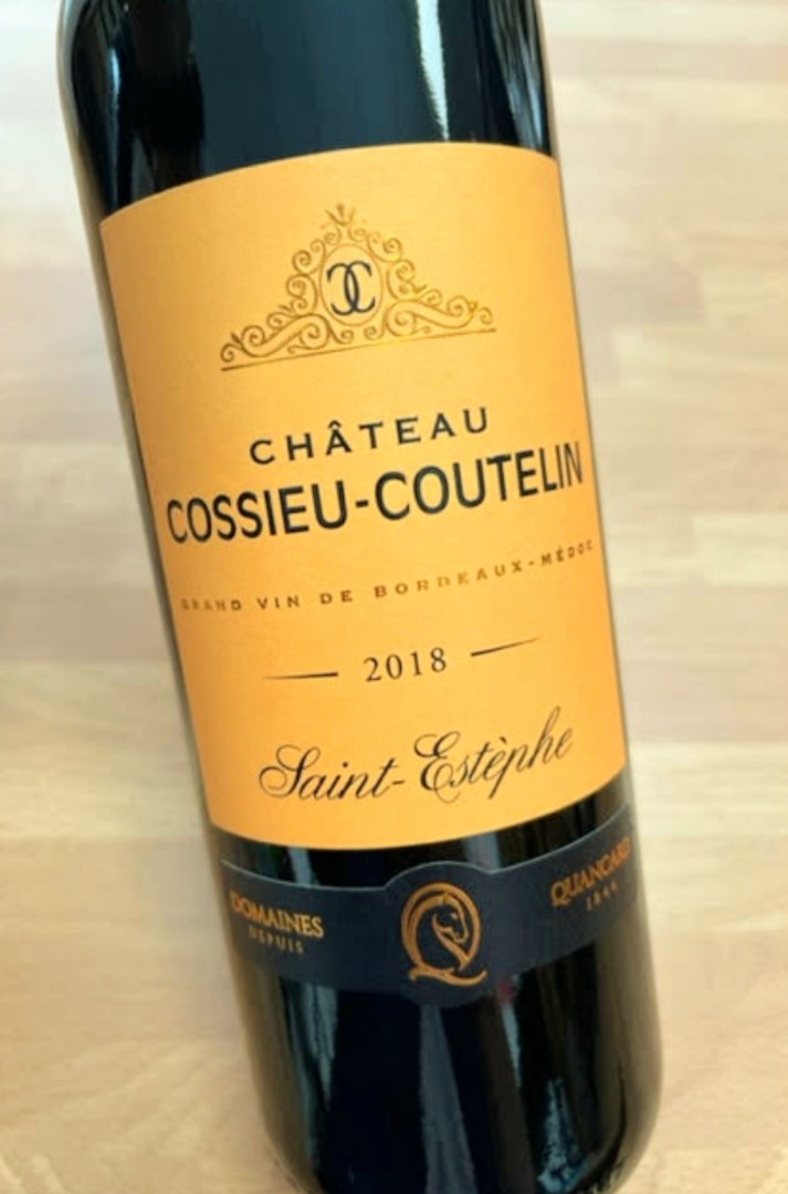 CHÂTEAU COSSIEU-COUTELIN - SAINT ESTÈPHE 2018 French Bordeaux Wine