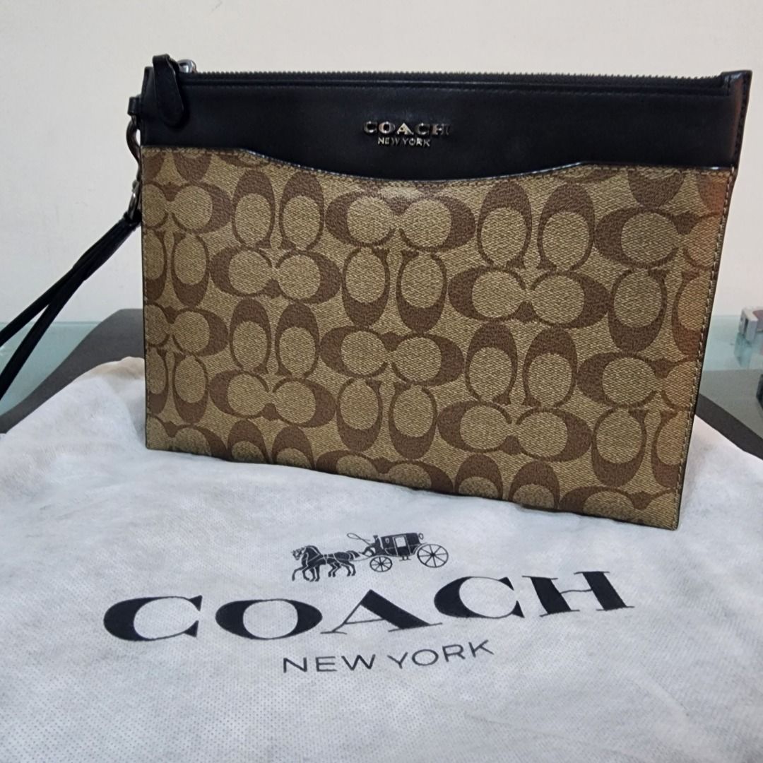 Coach clutch men sale