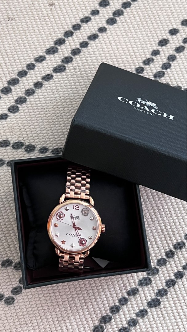 Coach Women Delancey Rose Gold 14502811 Luxury Watches on