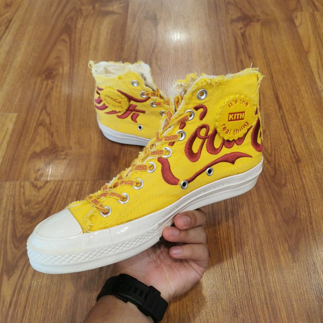 Kith coca hotsell cola converse yellow