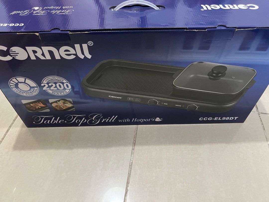 Cornell Table Top Grill with Hotpot, TV & Home Appliances, Kitchen