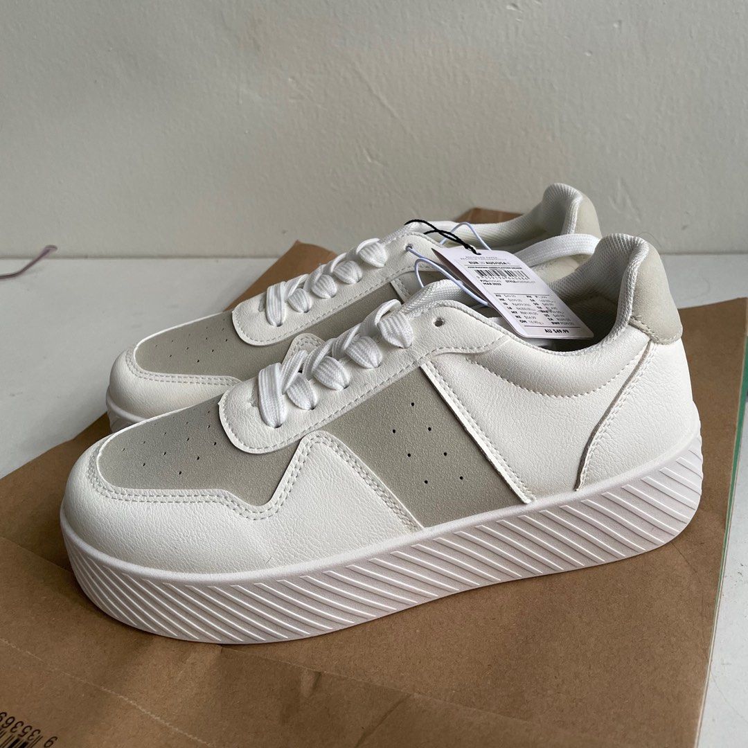 Cotton On Rubi Josie Diagonal Ribbed Platform Sneakers