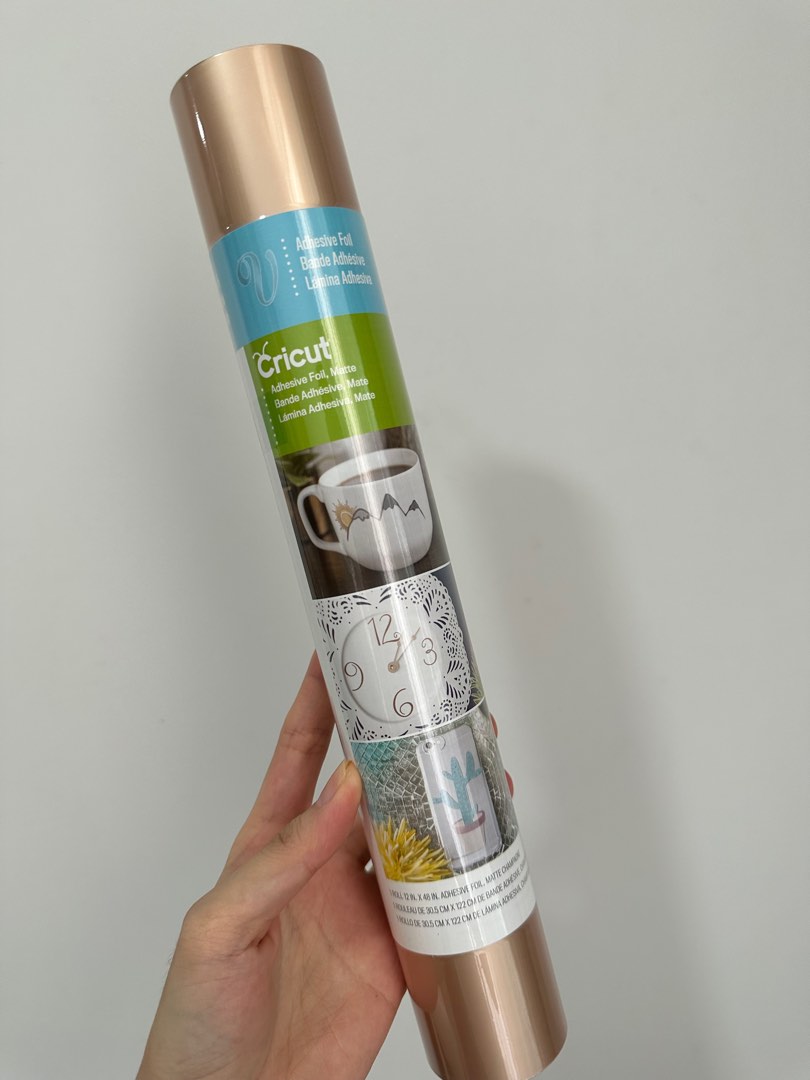 Cricut Adhesive Foil Vinyl in Matte Champagne, Hobbies & Toys