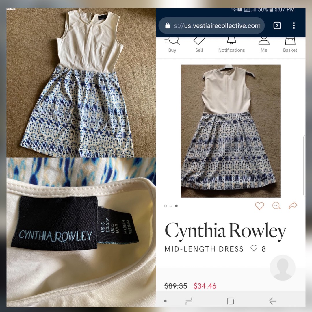 Cynthia Rowley White Dress on Carousell