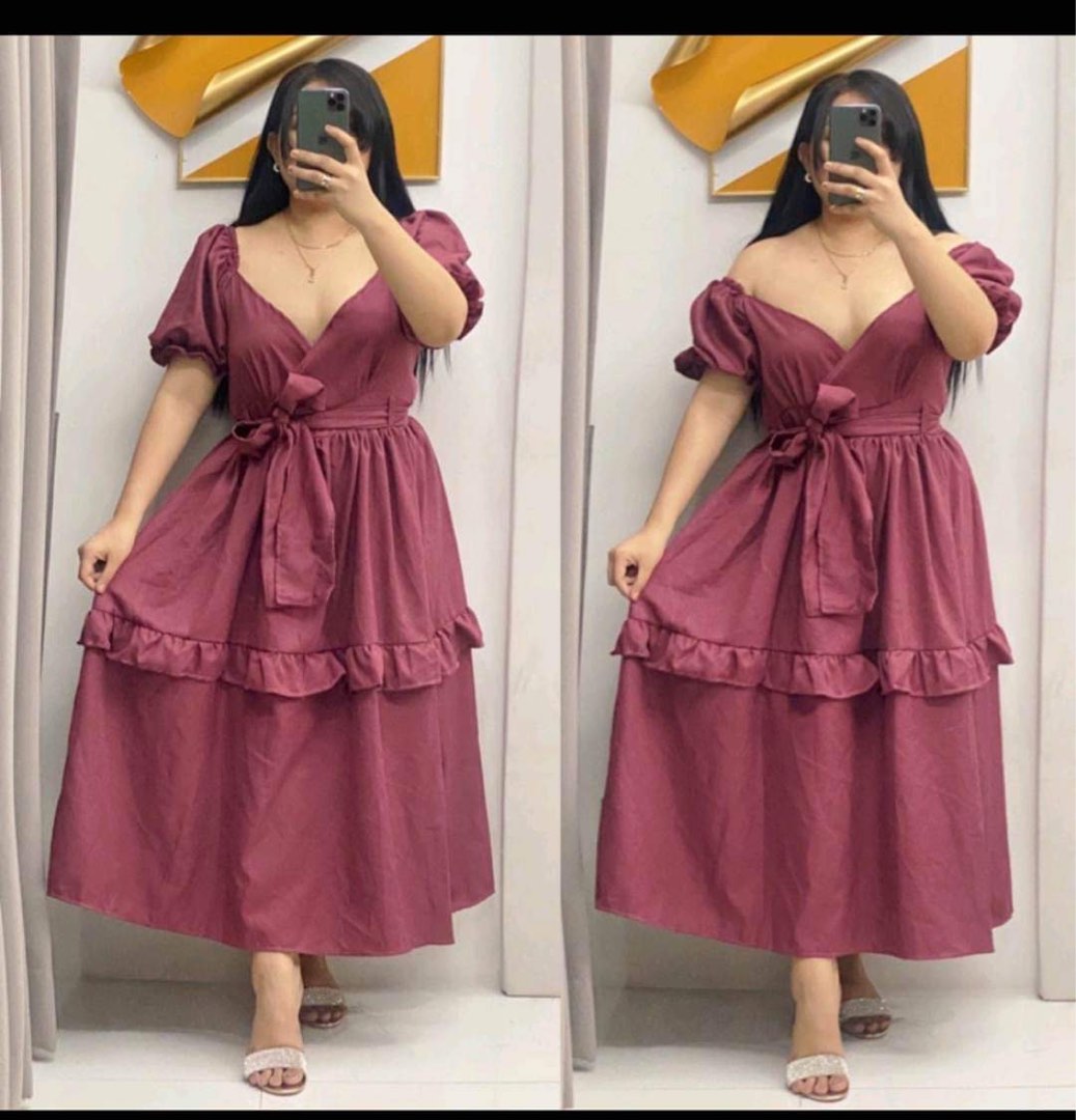 Deep rose 2025 color dress