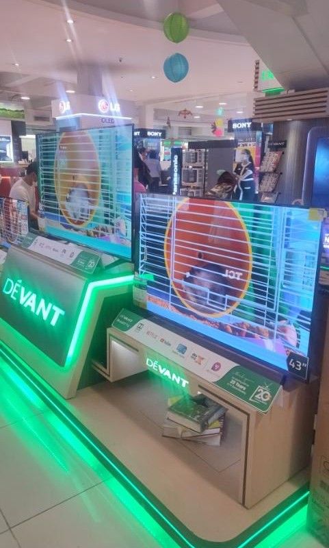 DEVANT LED SMART TV (Category: TV) located in Quezon City. Submitted by maryann.dimalanta (Listing ID 1229775399, Image 1). Description: DEVANT LED TV SMART LED TV 32STV103-10,100 43STV103-14,300 UHD TV 43UHD204- 16,000 50UHD204- 18,100 55UHD204-21,000 with soundbar 65UHD204-29,800 75UHD204-47,000 QUANTUM TV 50QUHV04- 23,100 with soundbar 55QUHV04-25,500 with soundbar 65QUHV04-38,000 with soundbar Brand new and sealed with warranty and receipt 7 