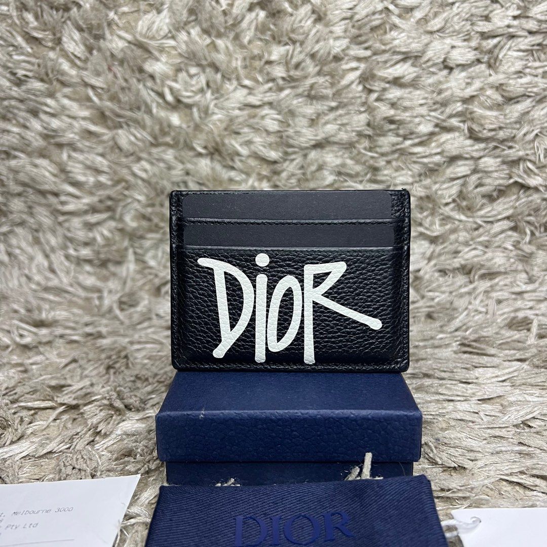Dior And Shawn Card Holder Dior X Stussy Wallet Dior Shawn Stussy