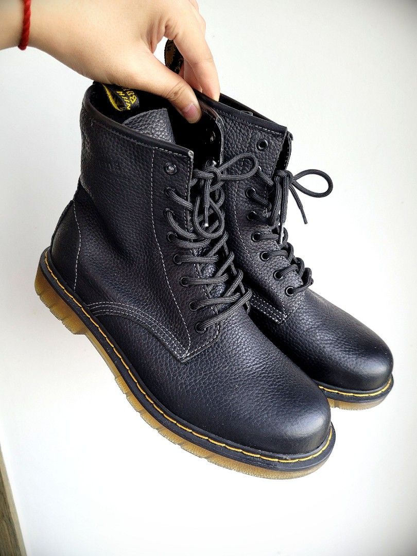 Mens black cheap doc martens shoes