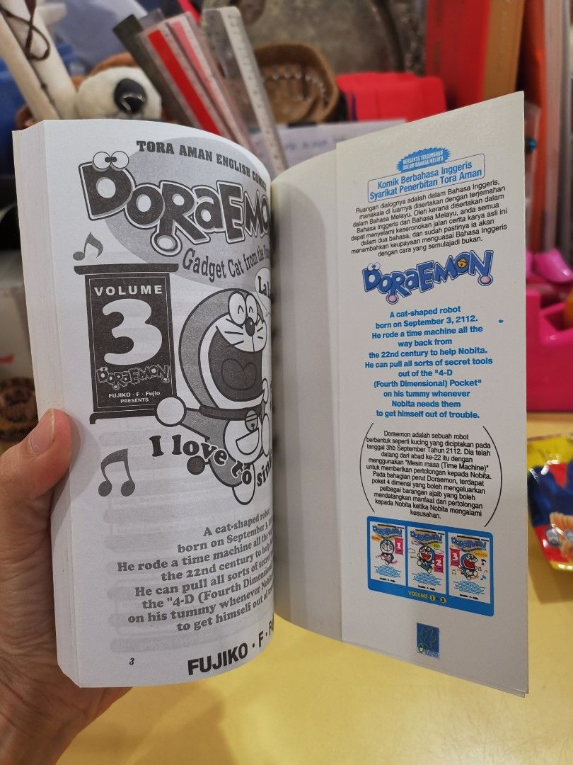 ENG) DORAEMON Gadget Cat From The Future Volume 3, Hobbies & Toys, Books &  Magazines, Comics & Manga on Carousell