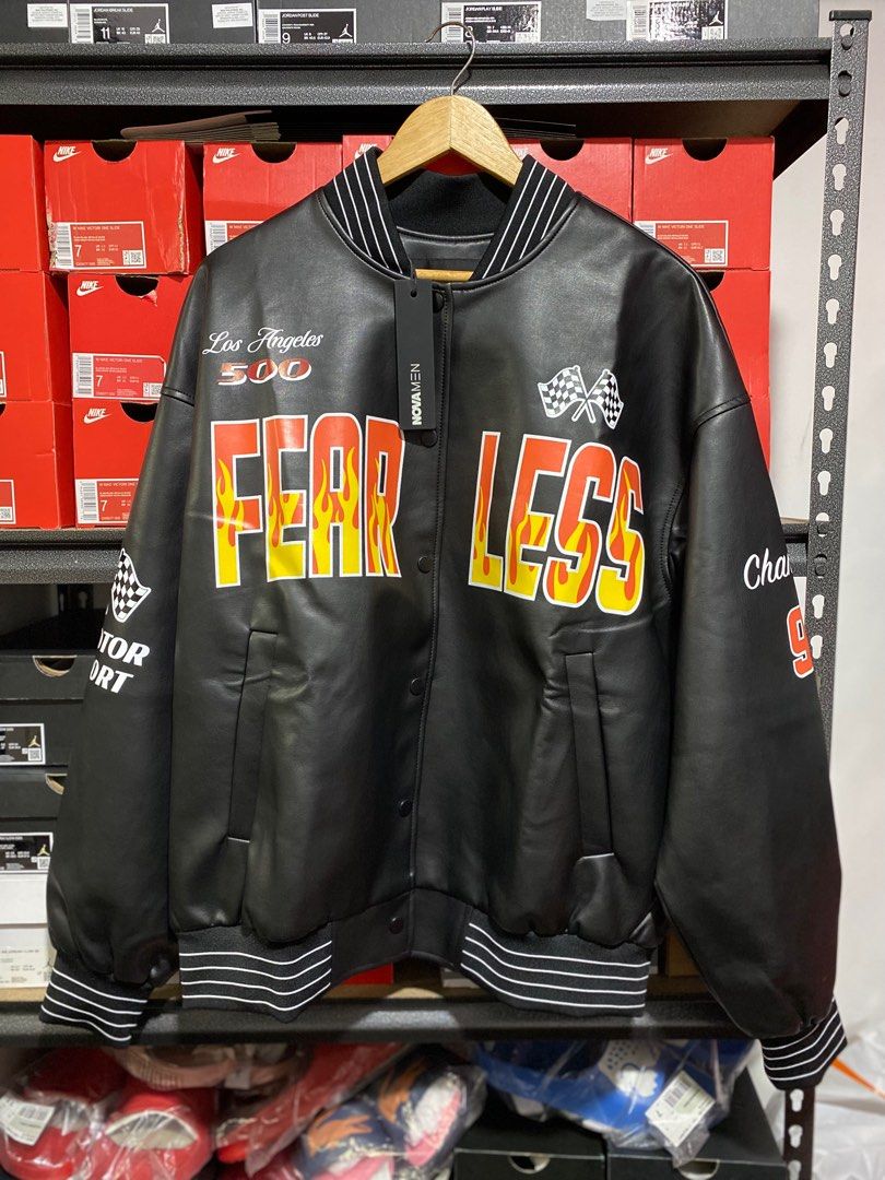 49ers Letterman Jacket - Black/Red, Fashion Nova, Jackets & Coats