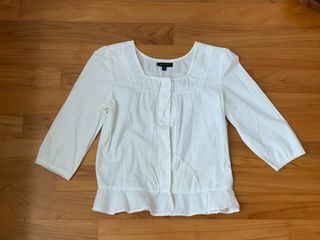 *FREE* BCBG Maxazria White Blouse