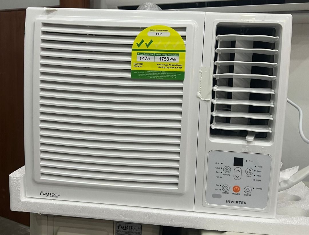 Fujitech Inverter Window Air Con 8000BTU FW08IVT *NO INSTALLATION*, TV