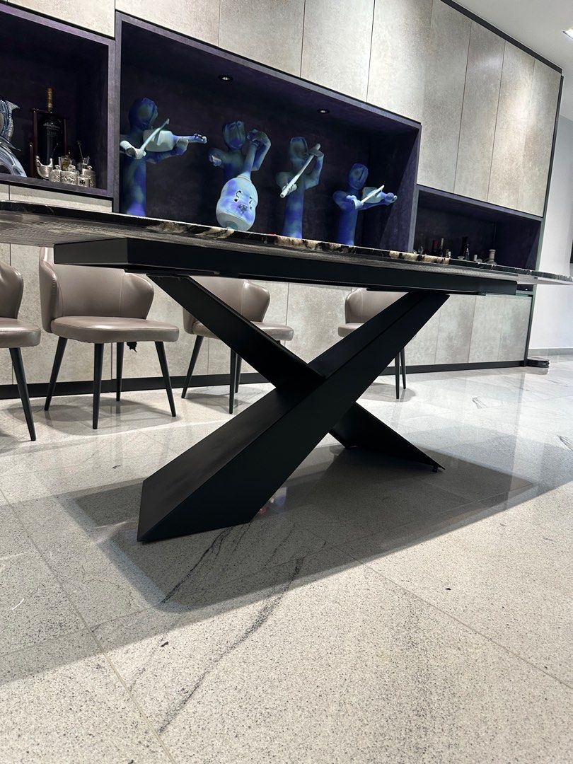 Granite Dining Table 8 Pax, Furniture & Home Living, Furniture, Tables