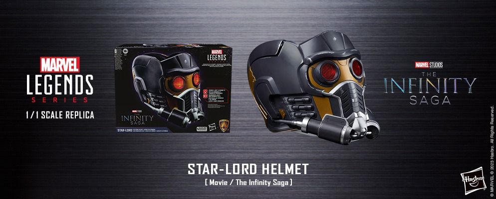 Infinity Saga Marvel Legends Star-Lord 1:1 Scale Wearable Helmet