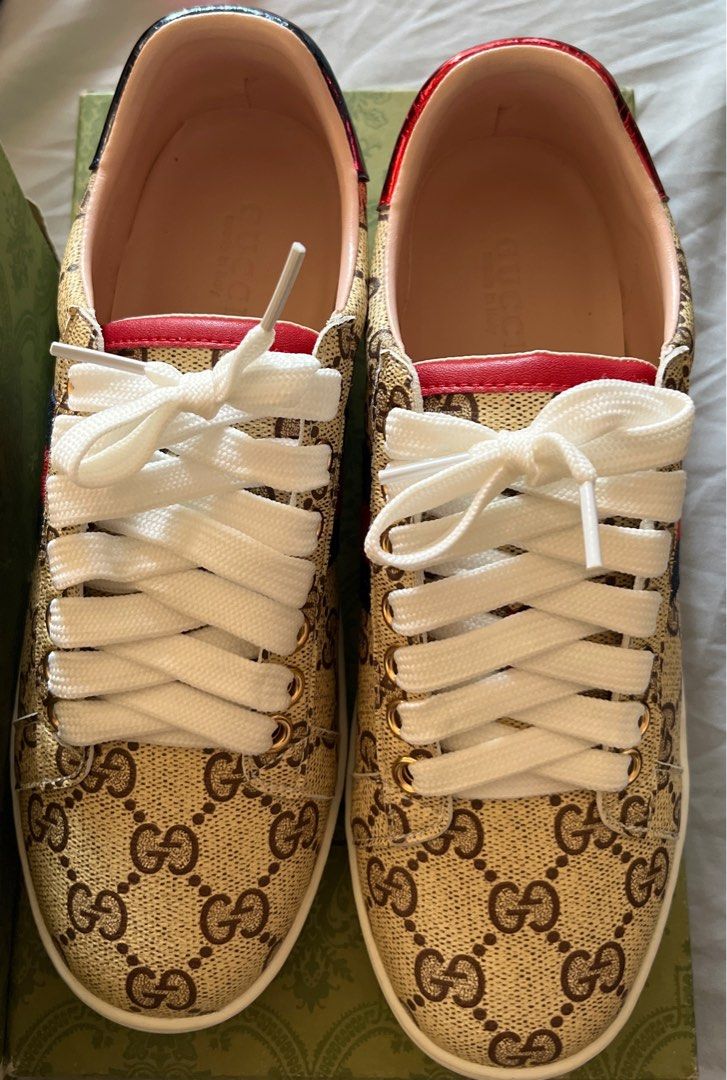 Gucci ace clearance gg supreme beige